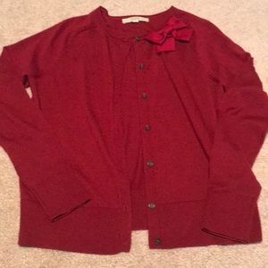 loft red sweater